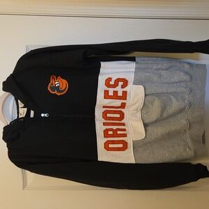 Orioles 1/4 zip-up hoodie Medium Tall